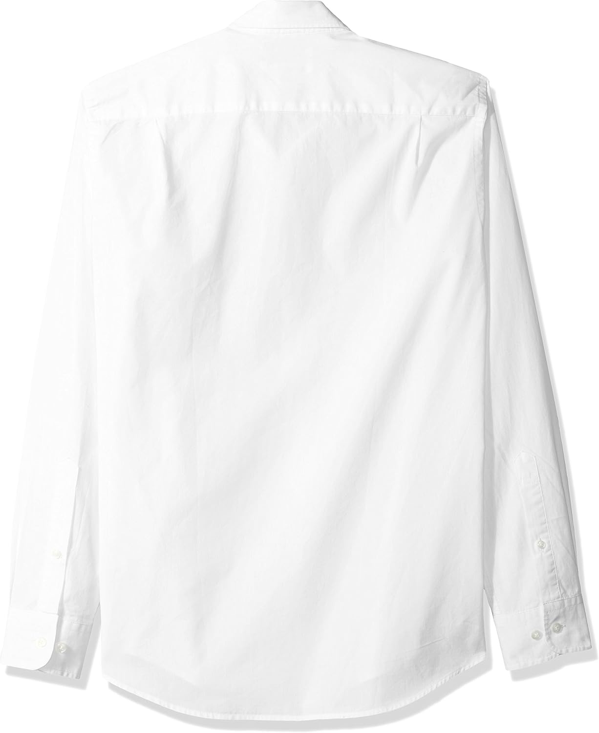image:imageAmazon Essentials Mens RegularFit LongSleeve Casual Poplin Shirt Button Front Business Casual CollaredWhite
