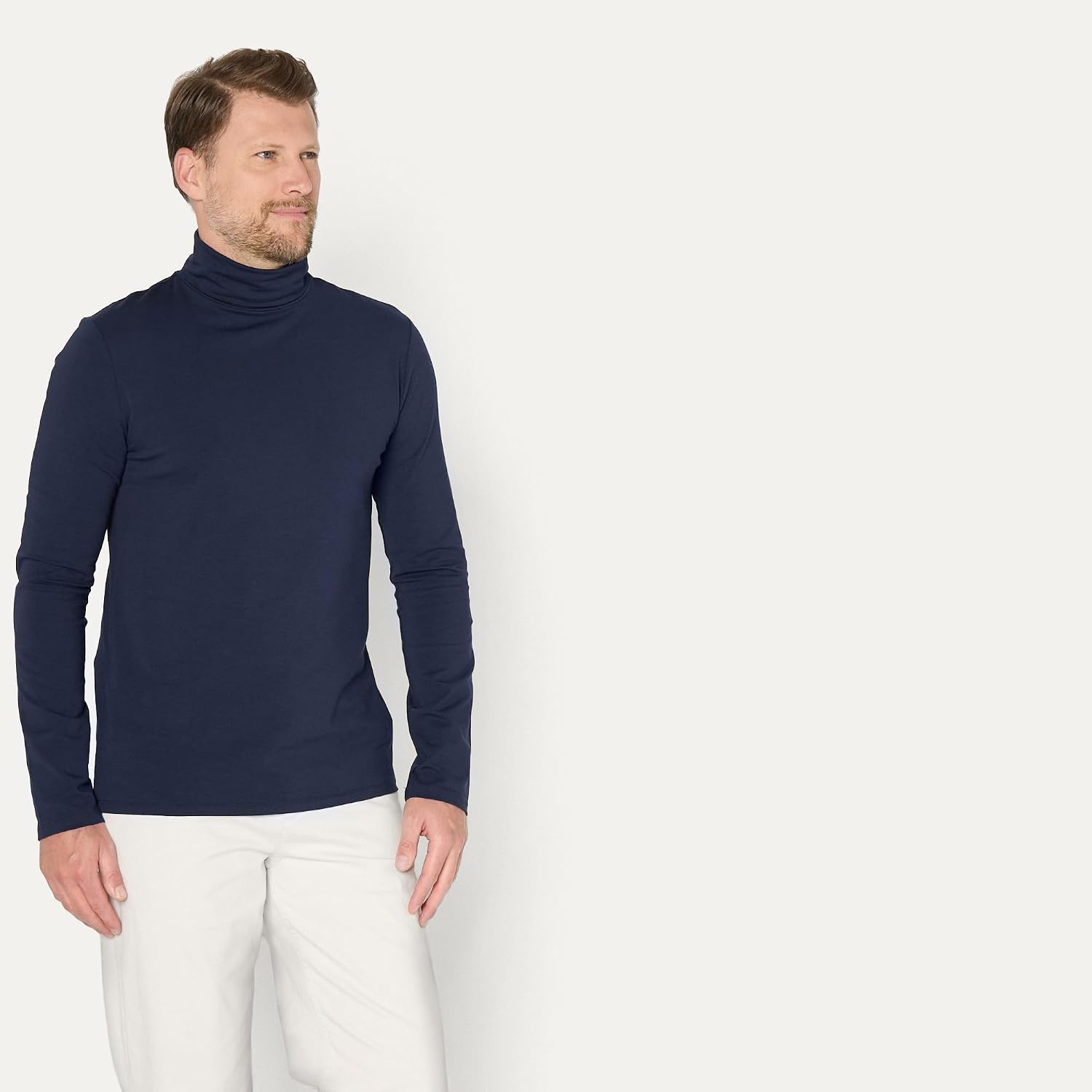 image:imageAmazon Essentials Mens Slim Fit Turtleneck ShirtNavy