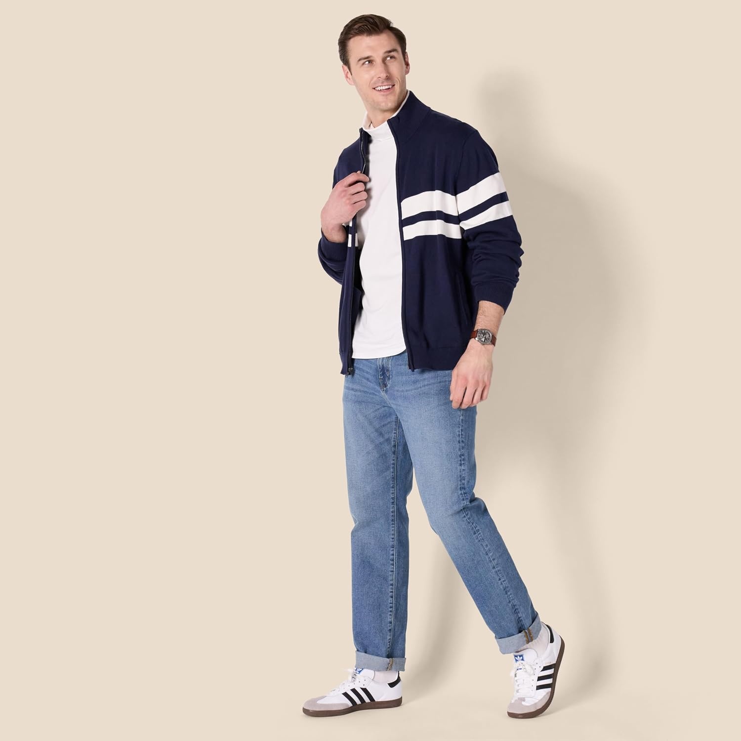 image:imageAmazon Essentials Mens Slim Fit Turtleneck ShirtWhite
