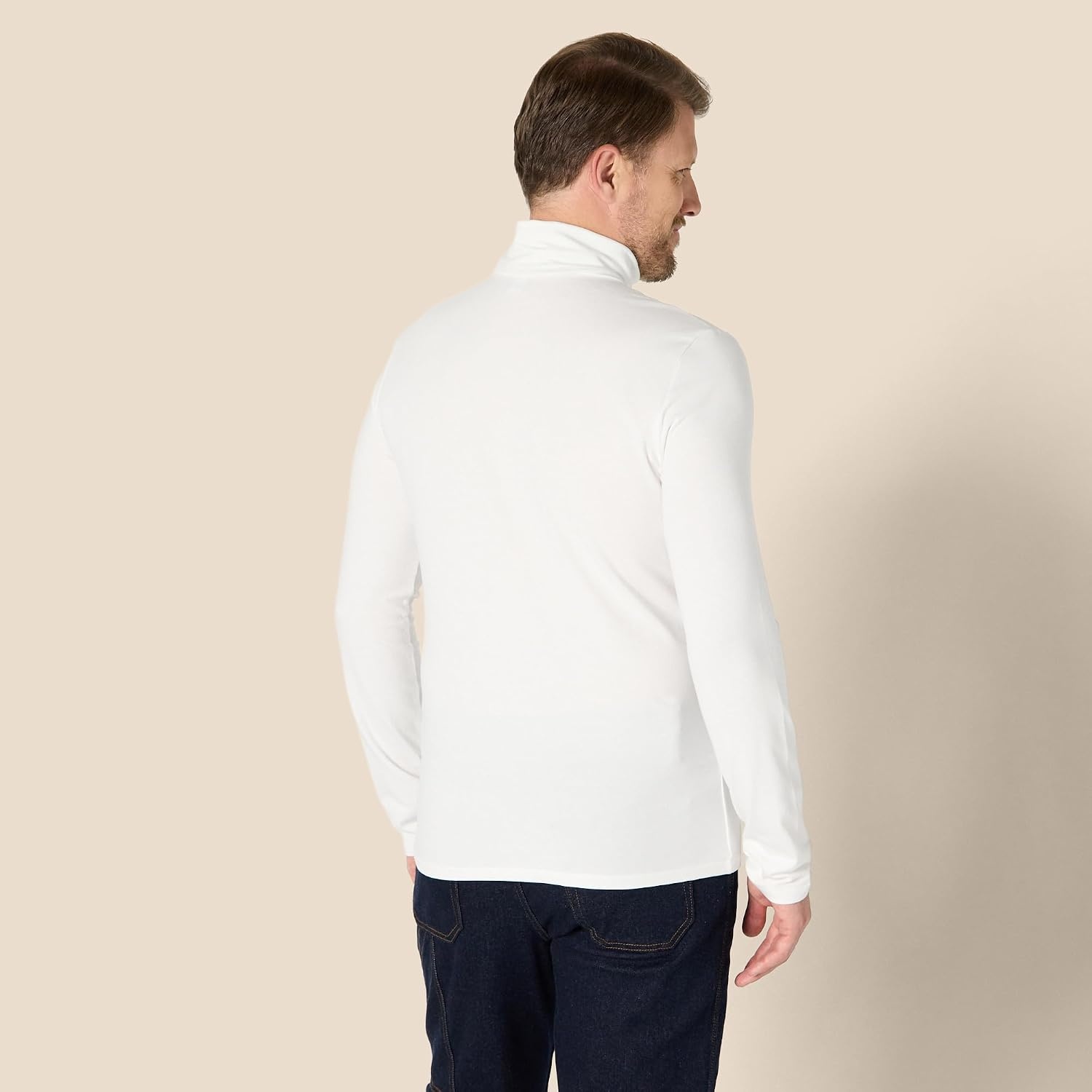 image:imageAmazon Essentials Mens Slim Fit Turtleneck ShirtWhite