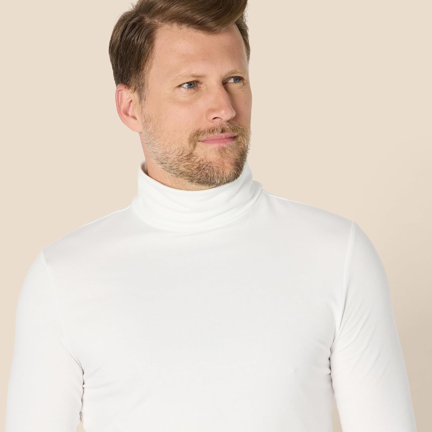 image:imageAmazon Essentials Mens Slim Fit Turtleneck ShirtWhite