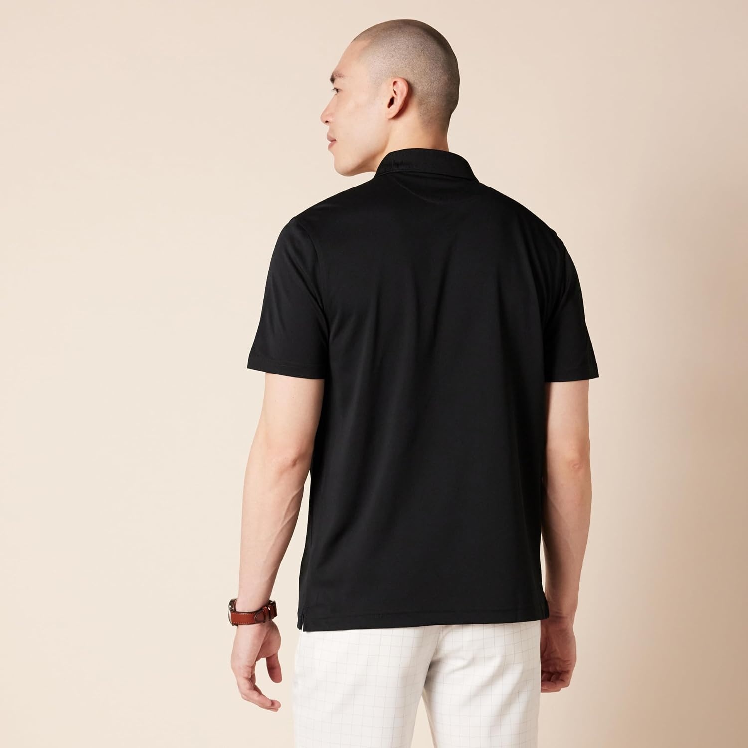 image:imageAmazon Essentials Mens SlimFit QuickDry MoistureWicking Golf Polo ShirtBlack