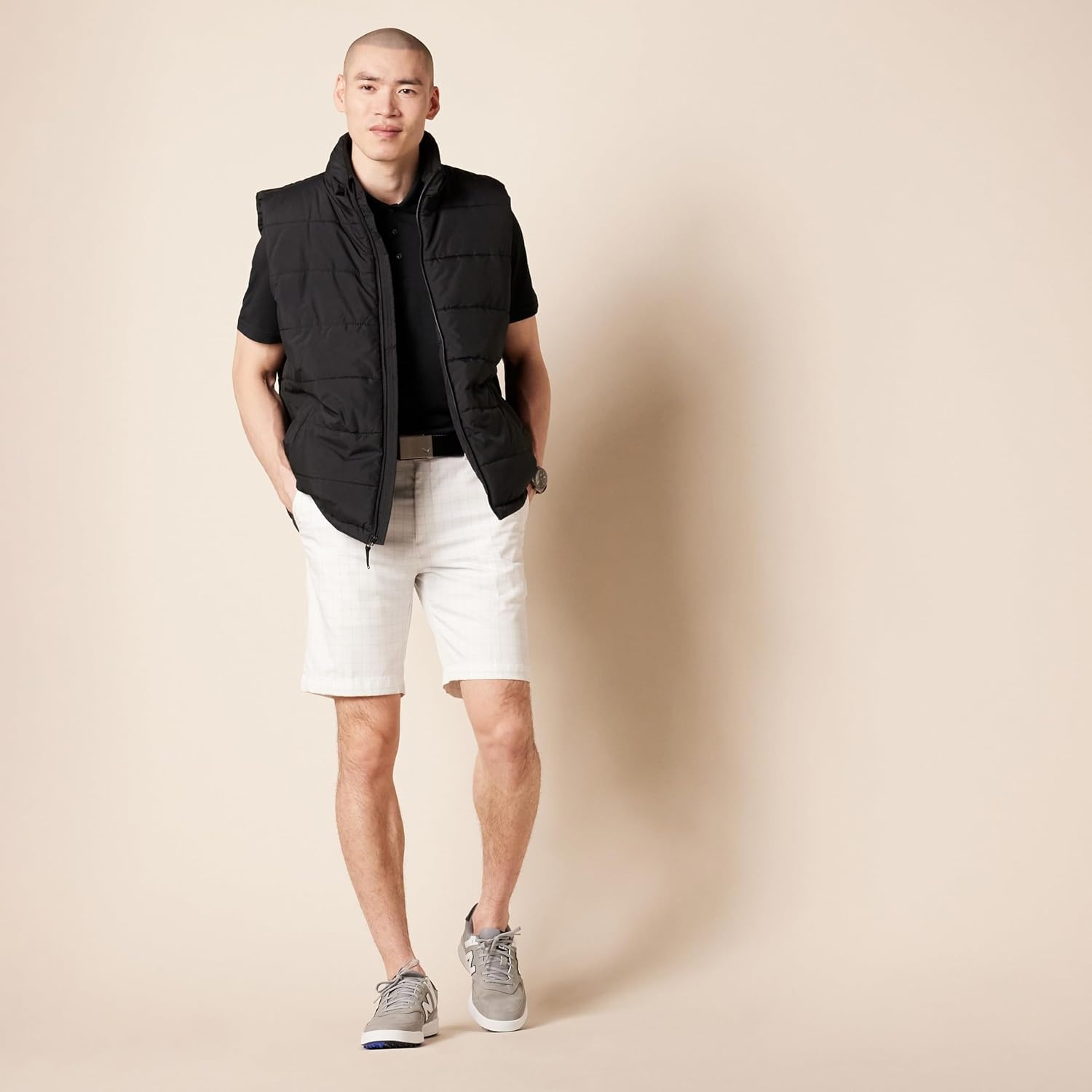 image:imageAmazon Essentials Mens SlimFit QuickDry MoistureWicking Golf Polo ShirtBlack