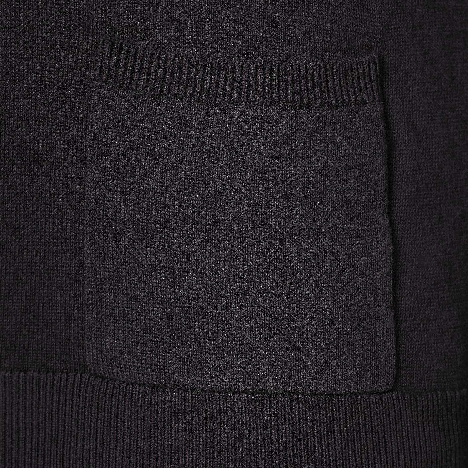image:imageAmazon Essentials Mens VNeck Cotton Knitted Cardigan Sweater RibbedBlack