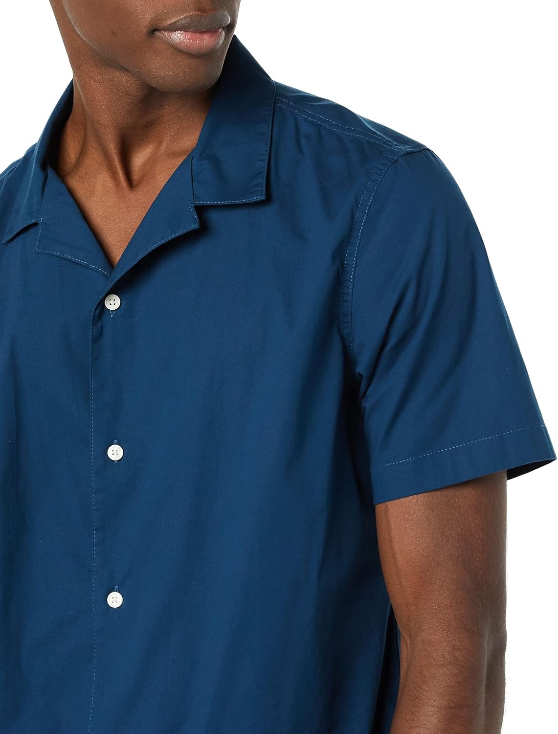 image:imageAmazon Essentials Mens Vacation Cotton ButtonDown Short Sleeve Resort ShirtNavy