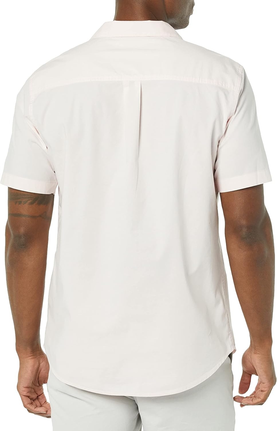 image:imageAmazon Essentials Mens Vacation Cotton ButtonDown Short Sleeve Resort ShirtPink