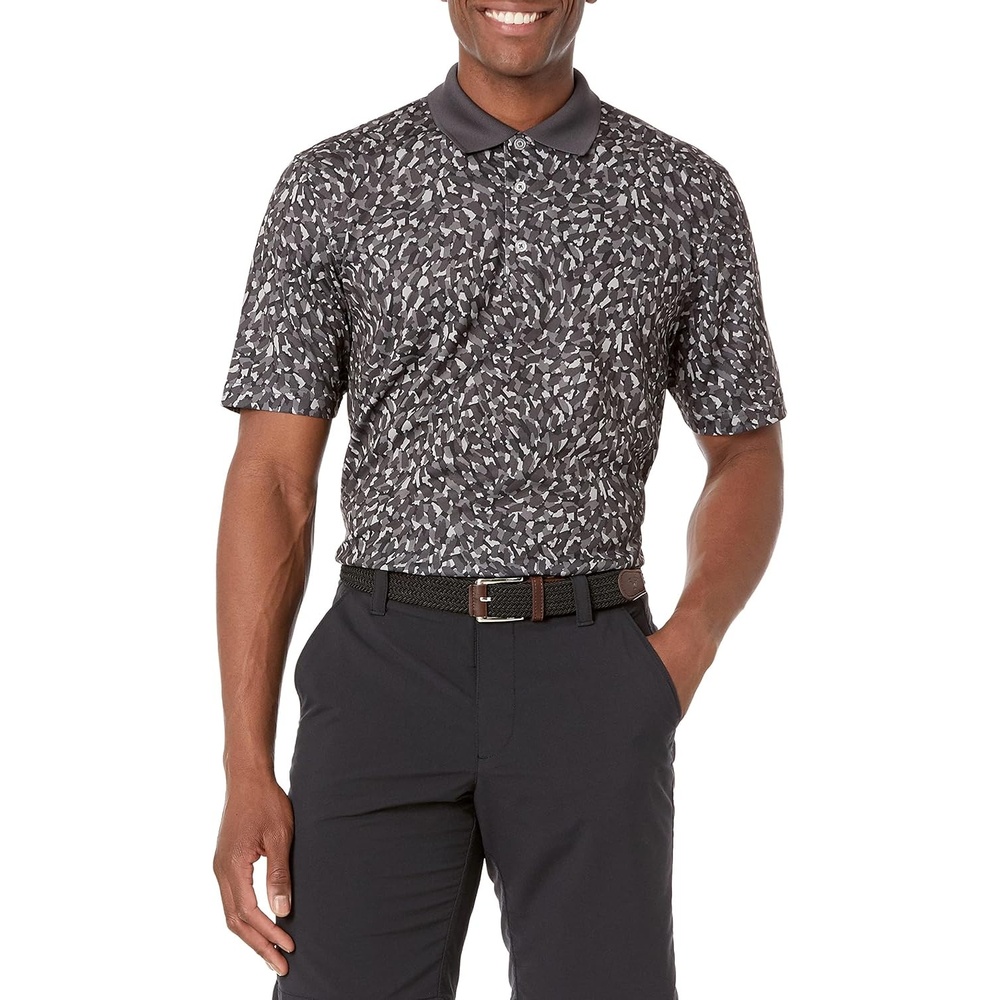 image:imageAmazon Essentials Mens Regular Fit Golf Polo Shirt MoistureWicking Quick Dry Recycled Polyester Short SleeveGrey Paint