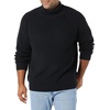 Amazon Essentials Men’s 100% Cotton Rib Knit Turtleneck Sweater(Black)