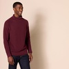 Amazon Essentials Men’s 100% Cotton Rib Knit Turtleneck Sweater(Burgundy)