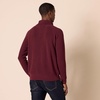 Amazon Essentials Men’s 100% Cotton Rib Knit Turtleneck Sweater(Burgundy)
