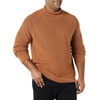 Amazon Essentials Men’s 100% Cotton Rib Knit Turtleneck Sweater(Dark Camel)