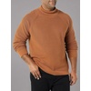 Amazon Essentials Men’s 100% Cotton Rib Knit Turtleneck Sweater(Dark Camel)