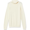 Amazon Essentials Men’s 100% Cotton Rib Knit Turtleneck Sweater(Ivory)