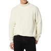 Amazon Essentials Men’s 100% Cotton Rib Knit Turtleneck Sweater(Ivory)