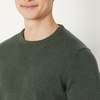 Amazon Essentials Men’s Cable Knit Long-Sleeve Crewneck Sweater, 100% Cotton, Big & Tall Options Available(Olive Heather)