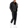 Amazon Essentials Men’s Crewneck Cable Cotton Pullover Sweater(Black)