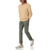 Amazon Essentials Men’s Crewneck Cable Cotton Pullover Sweater(Camel Heather)