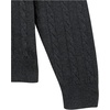Amazon Essentials Men’s Crewneck Cable Cotton Pullover Sweater(Charcoal Heather)