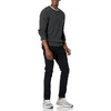 Amazon Essentials Men’s Crewneck Cable Cotton Pullover Sweater(Charcoal Heather)