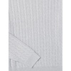 Amazon Essentials Men’s Crewneck Cable Cotton Pullover Sweater(Light Grey Heather)