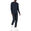 Amazon Essentials Men’s Crewneck Cable Cotton Pullover Sweater(Navy)