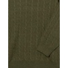 Amazon Essentials Men’s Crewneck Cable Cotton Pullover Sweater(Olive Heather)