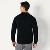 Amazon Essentials Men’s Long Sleeve Regular-Fit Knit Polo Sweater(Black)
