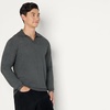 Amazon Essentials Men’s Long Sleeve Regular-Fit Knit Polo Sweater(Charcoal Heather)