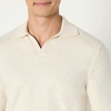 Amazon Essentials Men’s Long Sleeve Regular-Fit Knit Polo Sweater(Sand Heather)