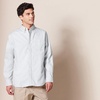Amazon Essentials Men’s Long Sleeve Shirt – Regular-Fit, Pocket Stretch Oxford (Available in Big & Tall)(Light Grey)