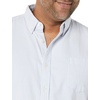 Amazon Essentials Men’s Long Sleeve Shirt – Regular-Fit, Pocket Stretch Oxford (Available in Big & Tall)(Powder Blue Vertical Stripe)