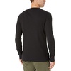 Amazon Essentials Men’s Long Sleeve Slim-Fit Waffle Thermal Shirt with Ribbed Trim(Black)