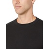 Amazon Essentials Men’s Long Sleeve Slim-Fit Waffle Thermal Shirt with Ribbed Trim(Black)