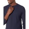 Amazon Essentials Men’s Long Sleeve Slim-Fit Waffle Thermal Shirt with Ribbed Trim(Navy)