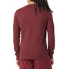 Amazon Essentials Men’s Long Sleeve Waffle Henley Shirt(Burgundy)