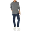 Amazon Essentials Men’s Long Sleeve Waffle Henley Shirt(Charcoal)