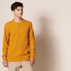 Amazon Essentials Men’s Long Sleeve Waffle Henley Shirt(Gold)