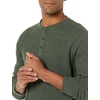 Amazon Essentials Men’s Long Sleeve Waffle Henley Shirt(Olive Heather)