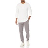 Amazon Essentials Men’s Long Sleeve Waffle Henley Shirt(White)