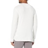 Amazon Essentials Men’s Long Sleeve Waffle Henley Shirt(White)