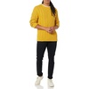 Amazon Essentials Mens Long-Sleeve 100% Cotton Fisherman Cable Crewneck Sweater(Mustard Yellow)