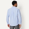Amazon Essentials Men’s Long-Sleeve Pocket Oxford Shirt(Blue)