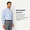 Amazon Essentials Men’s Long-Sleeve Pocket Oxford Shirt(Blue)
