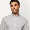 Amazon Essentials Men’s Long-Sleeve Pocket Oxford Shirt(Grey)