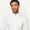 Amazon Essentials Men’s Long-Sleeve Pocket Oxford Shirt(White)