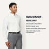 Amazon Essentials Men’s Long-Sleeve Pocket Oxford Shirt(White)