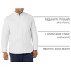 Amazon Essentials Men’s Long-Sleeve Regular-Fit Cotton Thermal Waffle Knit Shirt(Light Grey Vertical Stripe)