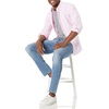 Amazon Essentials Men’s Long-Sleeve Regular-Fit Cotton Thermal Waffle Knit Shirt(Pale Pink)