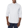 Amazon Essentials Men’s Long-Sleeve Regular-Fit Cotton Thermal Waffle Knit Shirt(Powder Blue Vertical Stripe)