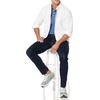 Amazon Essentials Men’s Long-Sleeve Regular-Fit Cotton Thermal Waffle Knit Shirt(White)